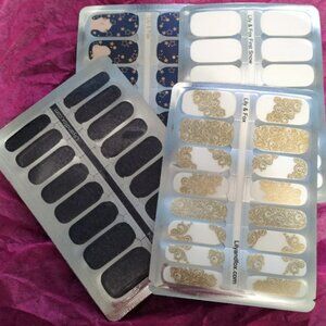 4 Lily & Fox Fingernail Polish Complete Sticker/Wrap Sets